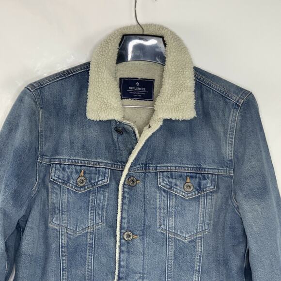 Mavi Jeans Co. Karla Sherpa Denim Jacket NWOT Size S - Picture 6 of 12